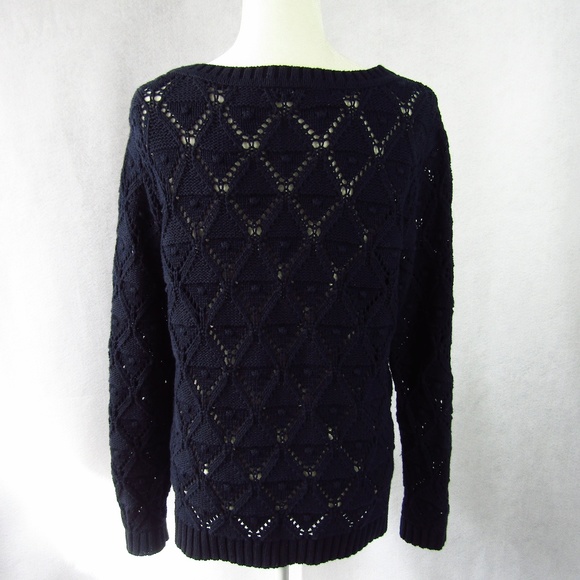 Tommy Hilfiger Blue Knit Jumper Pullover Sweater L - Picture 5 of 8